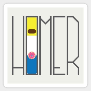 Minimalist Homer Sticker